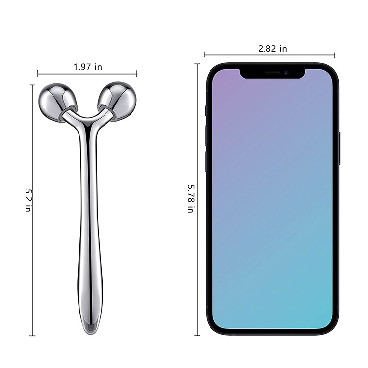 Zinklegering Metal Face Massage Stick